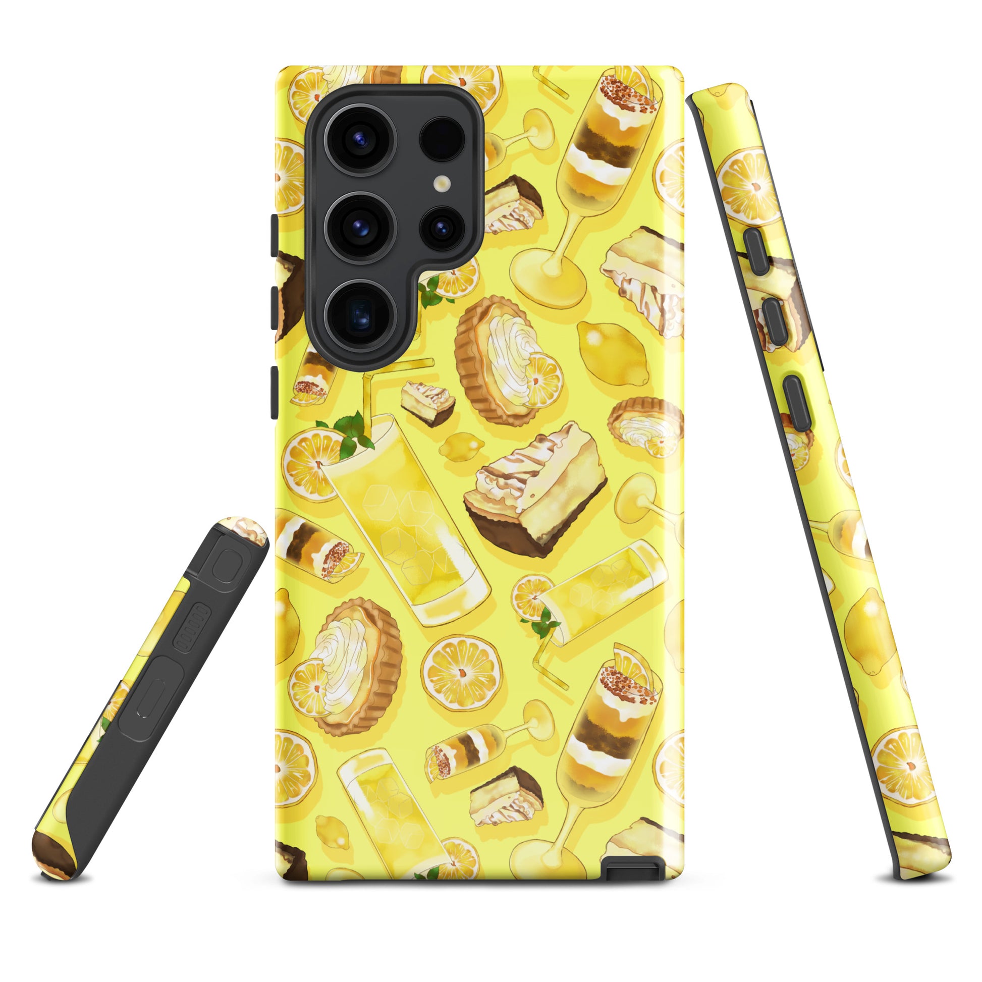 Bright and artistic Lemon Samsung® Tough Case features a vibrant design with durable, impact-resistant materials.