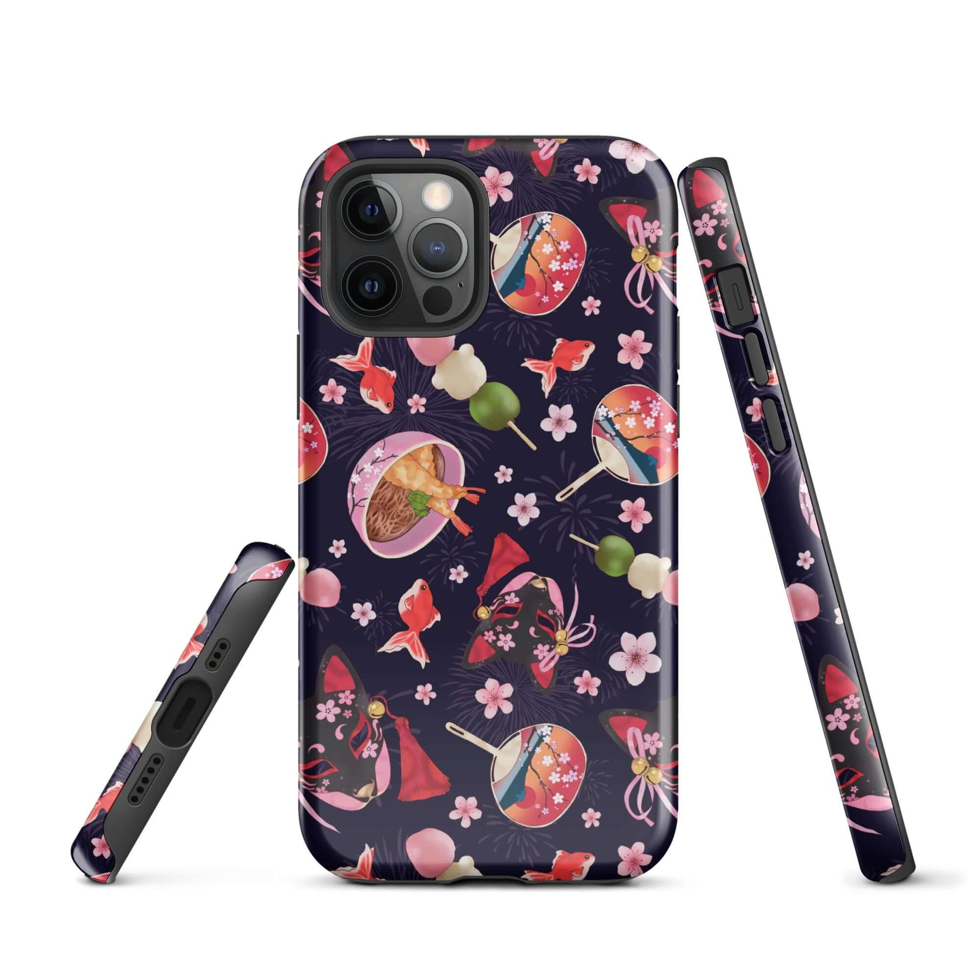 Durable Matsuri iPhone® Tough Case featuring a vibrant design, perfect for stylish protection year-round.