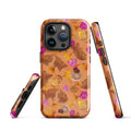 Colorful Momiji iPhone® Tough Case featuring a dual-layer design for stylish, durable protection and maximum impact absorption.