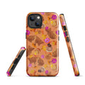 Stylish Momiji iPhone® Tough Case featuring colorful patterns, offering durable protection for your phone year-round.