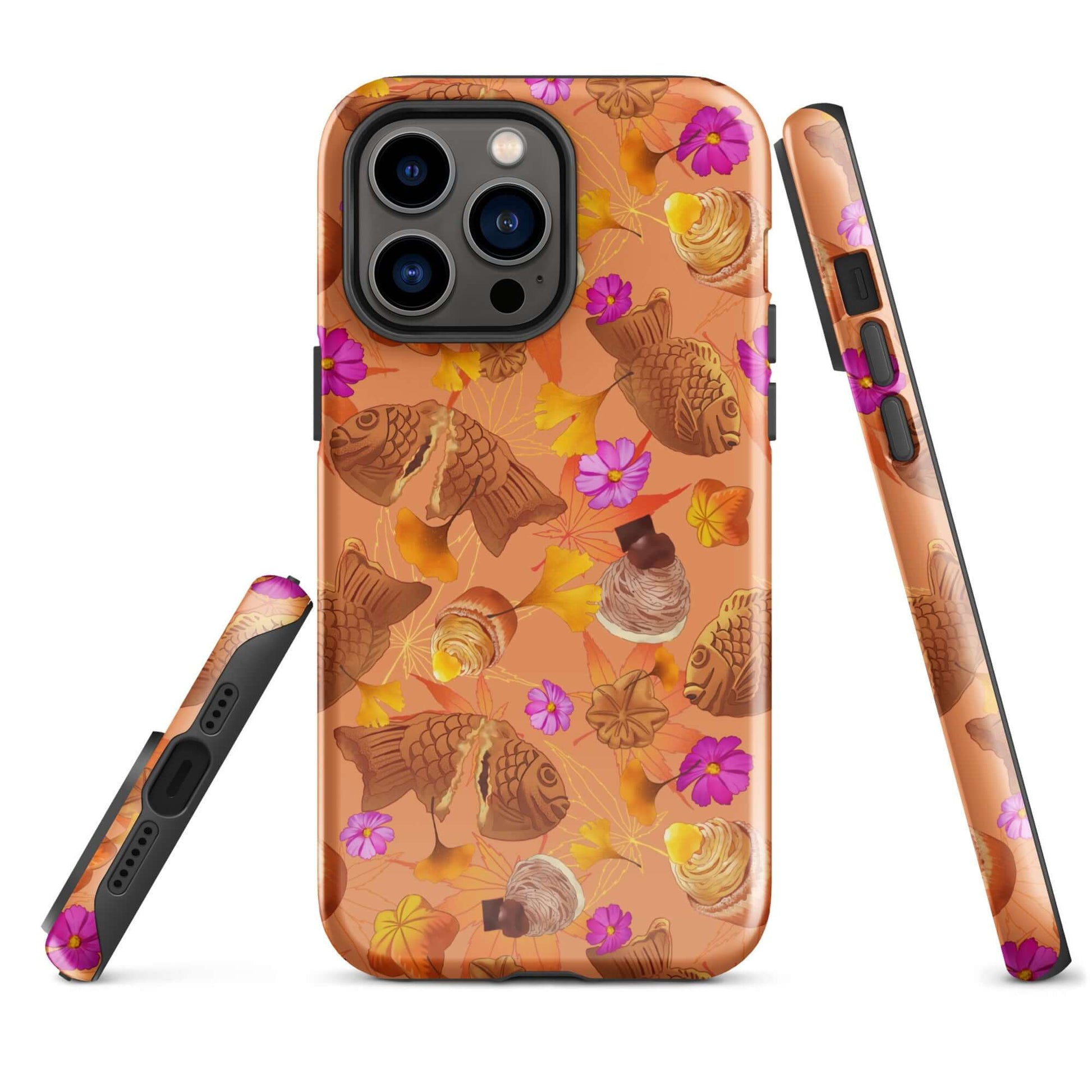 Stylish Momiji iPhone® Tough Case with vibrant design offers durable protection for your phone all year round.