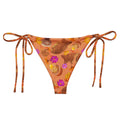 Momiji String Bikini Bottom features a colorful design, perfect for summer poolside lounging and sunbathing.