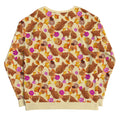 Eye-catching Momiji Sweatshirt with warm tones and pink accents, perfect for fall occasions and cozy comfort.