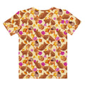 Stylish Momiji T-shirt in warm tones with pink accents, perfect for fall and any occasion. Super smooth and comfortable.