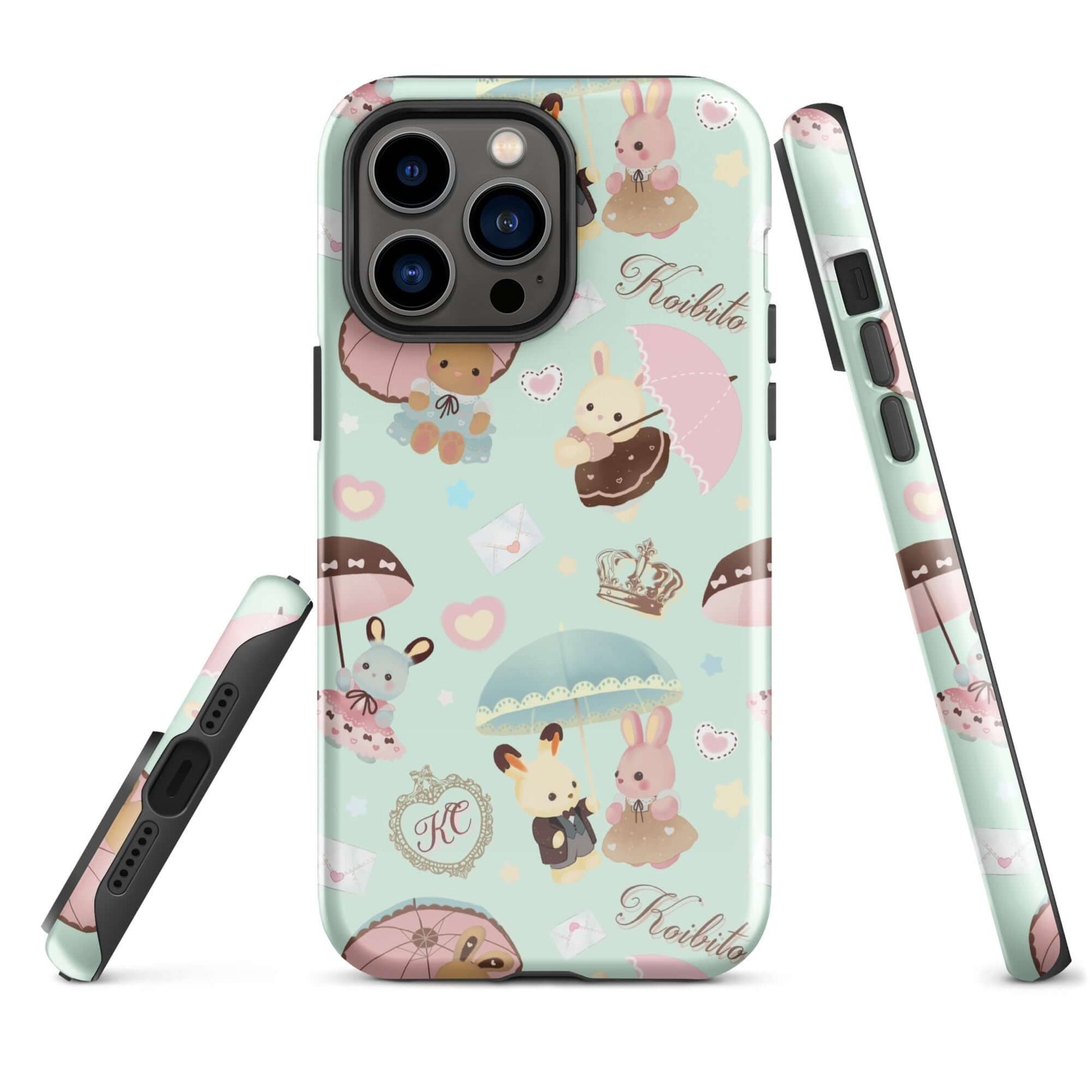 Stylish Parasol Bunny iPhone® Tough Case features cute designs and durable dual-layer protection for your device.