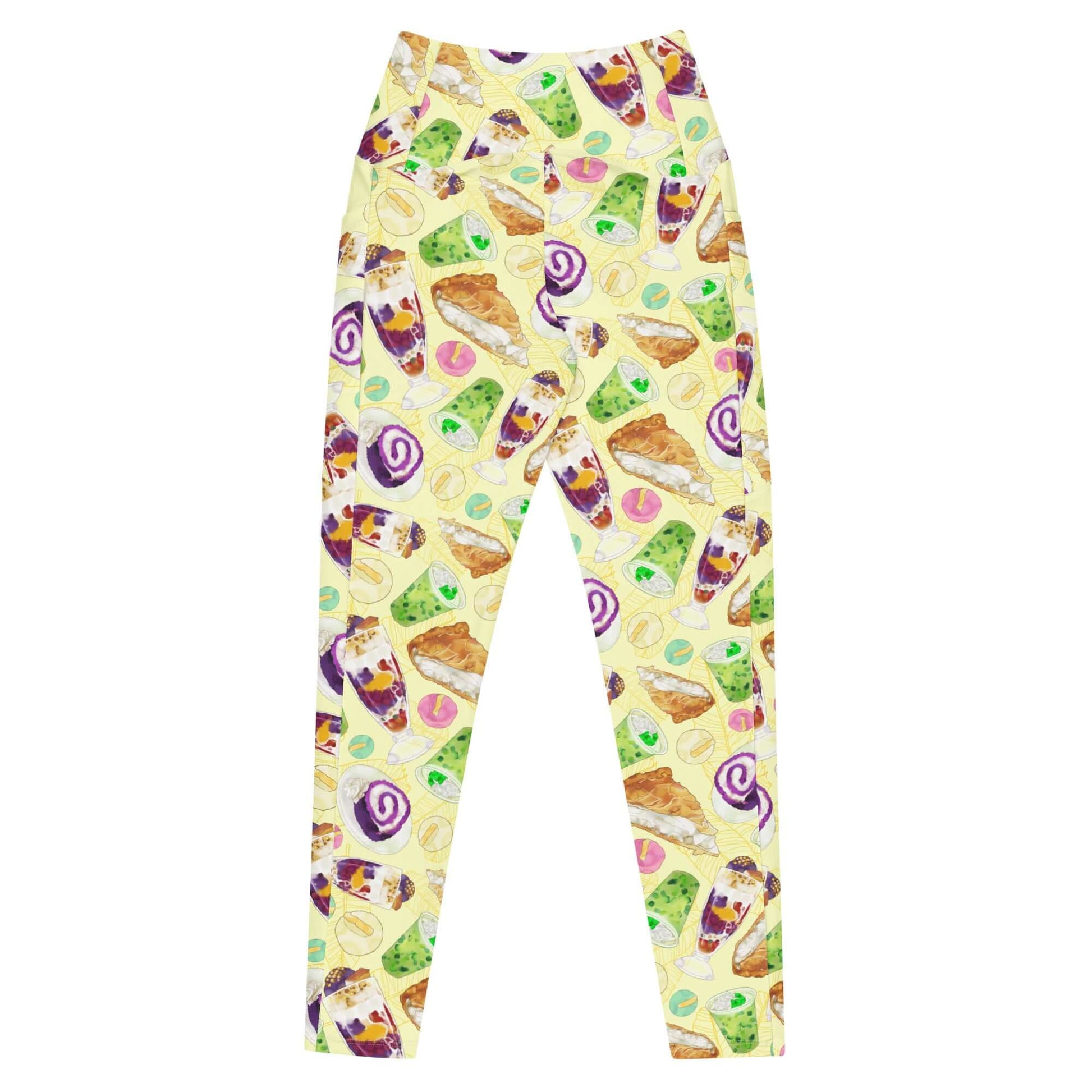 Showcase your style with Premium Filipino Dessert Leggings, adorned in vibrant Filipino treats and culture.