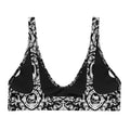 Stylish Queen's Beloved Kitty Padded Bikini Top featuring a regal design, perfect for any occasion. Made from recycled materials.
