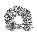 Stylish Queen's Beloved Kitty Scrunchie featuring elegant cat and floral patterns, perfect for any outfit.