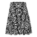 Stylish Queen's Beloved Kitty Skater Skirt featuring a playful cat design, perfect for any occasion.