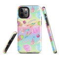Protect your phone in style with the Rainbow Candy iPhone® Tough Case, featuring a colorful candy design.