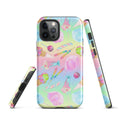Colorful Rainbow Candy iPhone® Tough Case featuring a durable dual-layer design for stylish protection.
