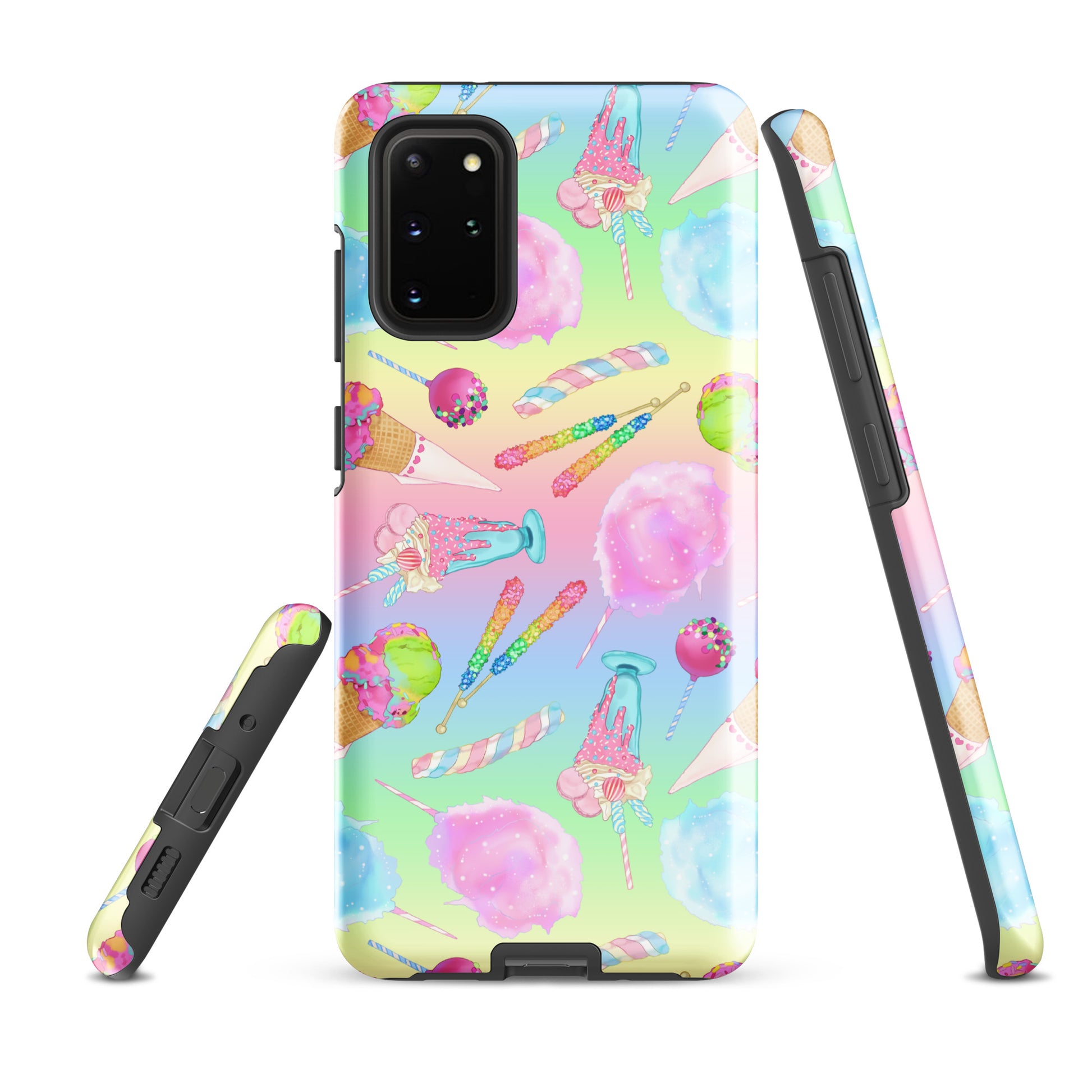Rainbow Candy Samsung® Tough Case features a vibrant, artistic design perfect for protection and style.