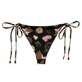 Stylish Royal Cookie String Bikini Bottom featuring a fun dessert print, perfect for summer poolside lounging.