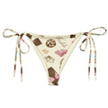 Royal Cookie String Bikini Bottom features a playful dessert print, perfect for sunbathing by the pool this summer.