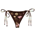 Stylish Royal Cookie String Bikini Bottom featuring a fun dessert print, perfect for summer poolside lounging.
