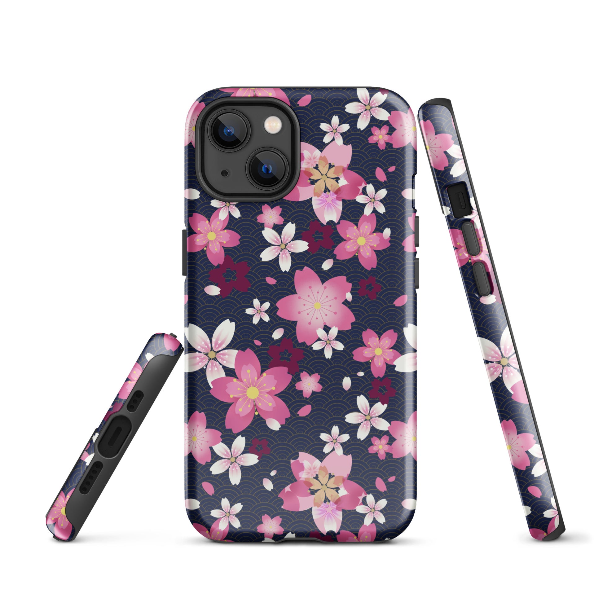 Stylishly protect your phone with the Sakura iPhone® Tough Case, featuring a floral design and durable dual-layered construction.