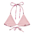 Sakura Padded String Bikini Top featuring eco-friendly design and stylish adjustable straps for summer fun.