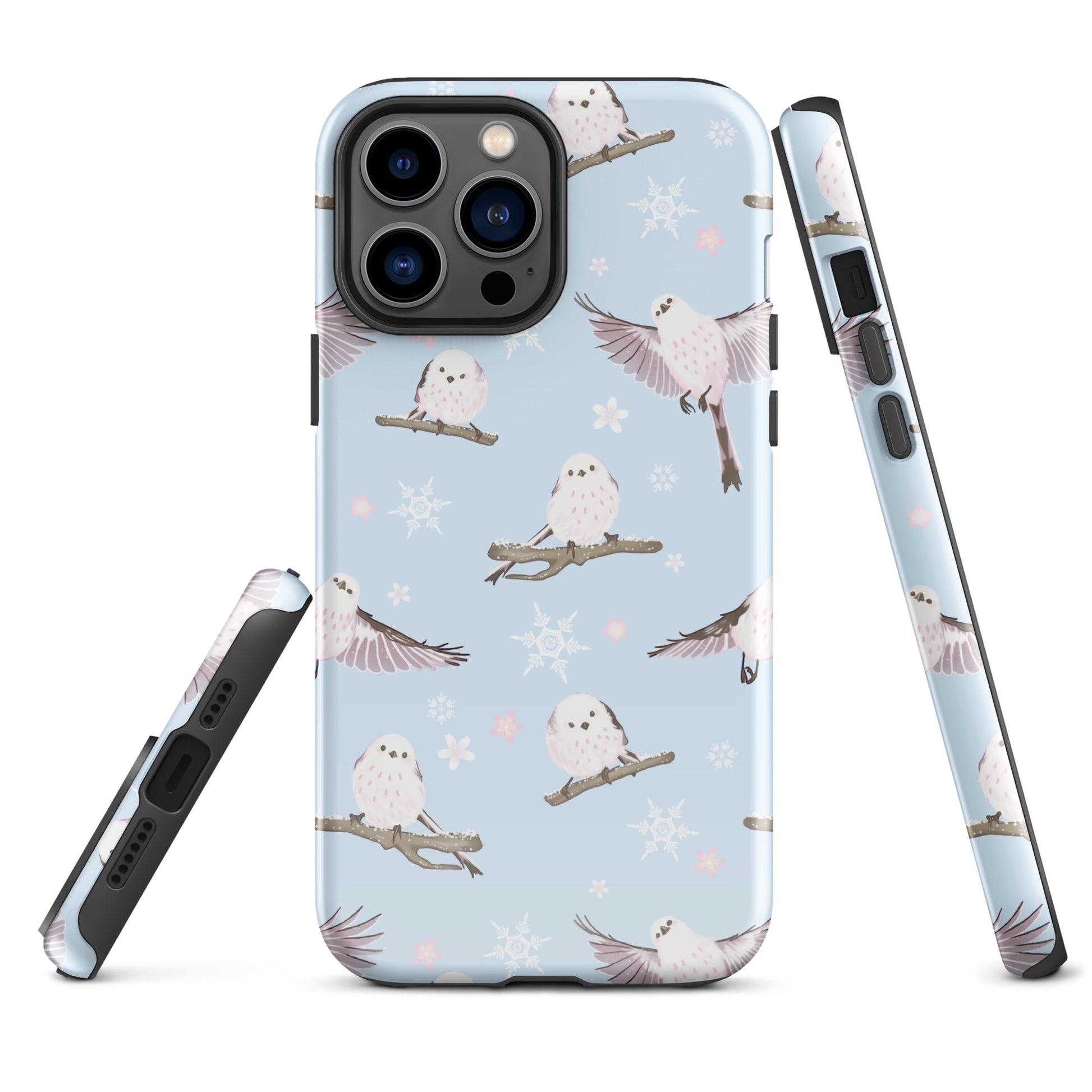 Stylish Snow Bird iPhone® Tough Case featuring impact-resistant design for ultimate protection and fashion.