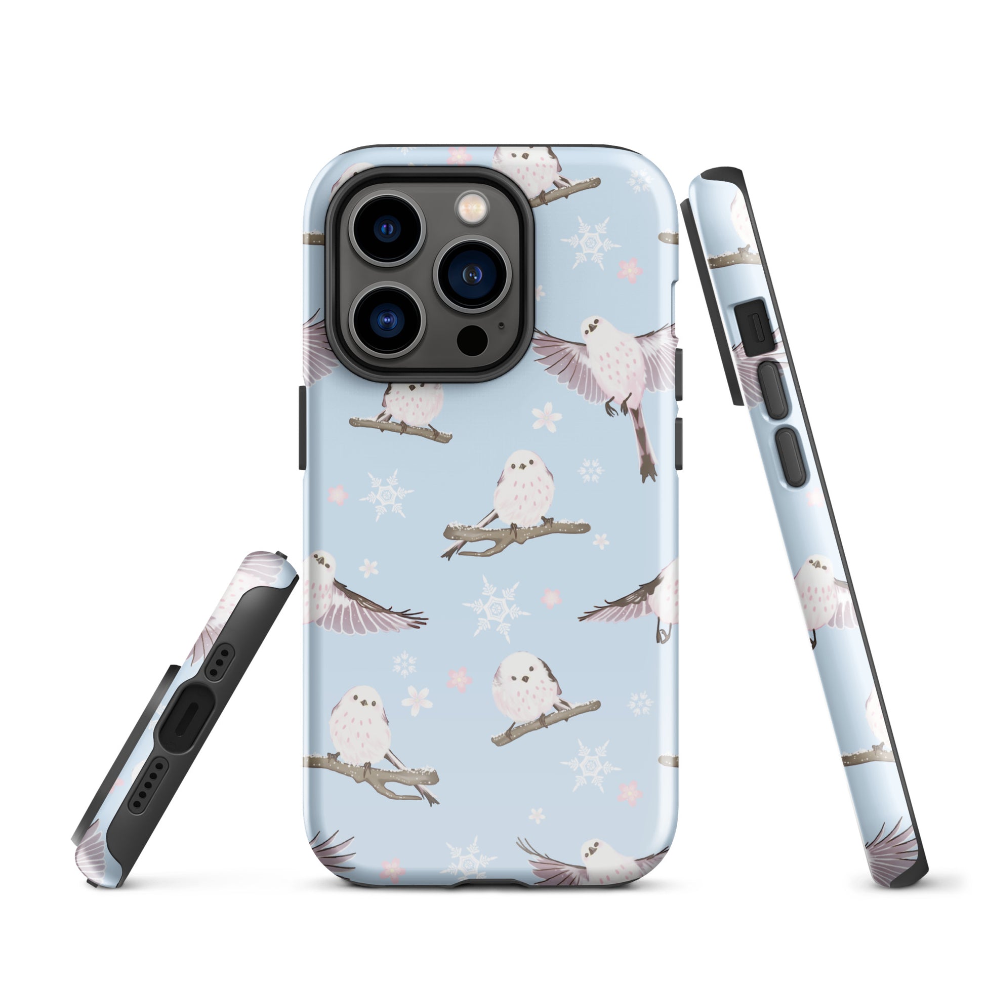 Stylish Snow Bird iPhone® Tough Case features a durable design with a charming bird motif for maximum protection.
