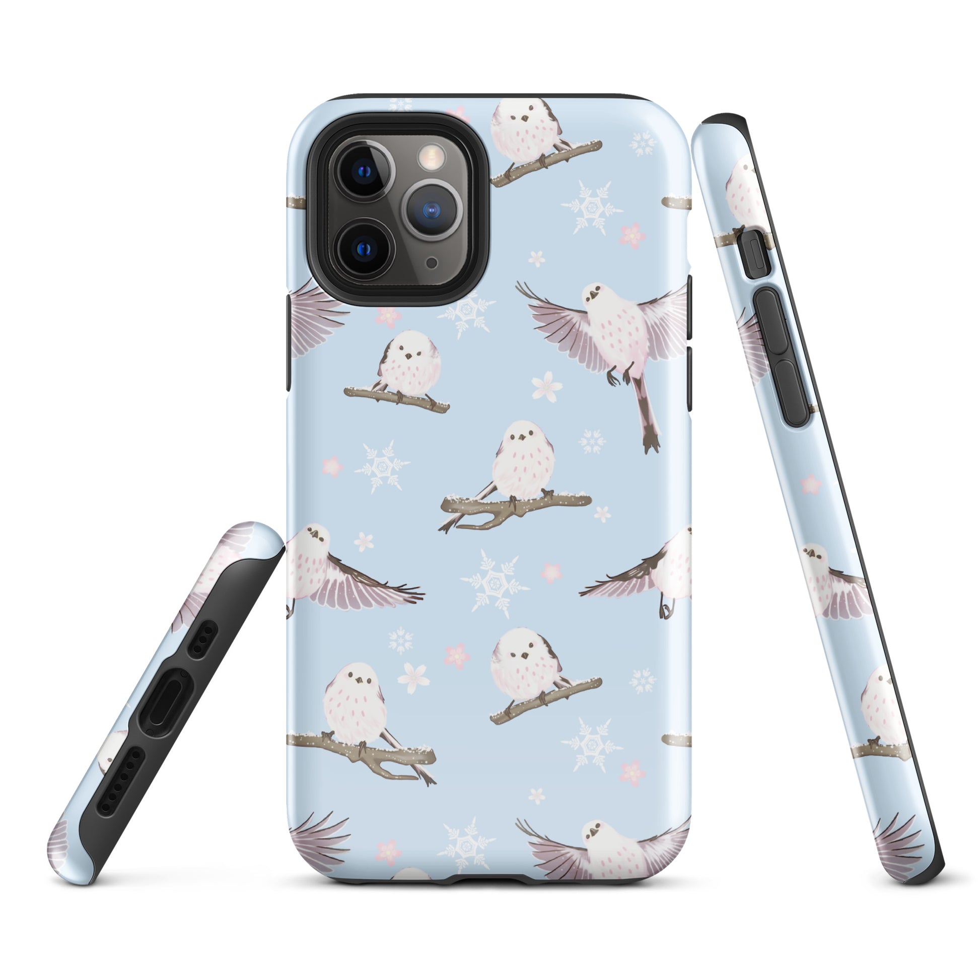 Stylishly protect your phone with the Snow Bird iPhone® Tough Case, featuring a charming winter bird design.