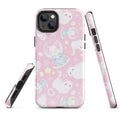 Snow Kitten iPhone® Tough Case features adorable kittens in a stylish design, offering durable protection for your phone.