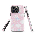 Stylish Snow Kitten iPhone® Tough Case features durable protection with a cute design for your phone's safety.