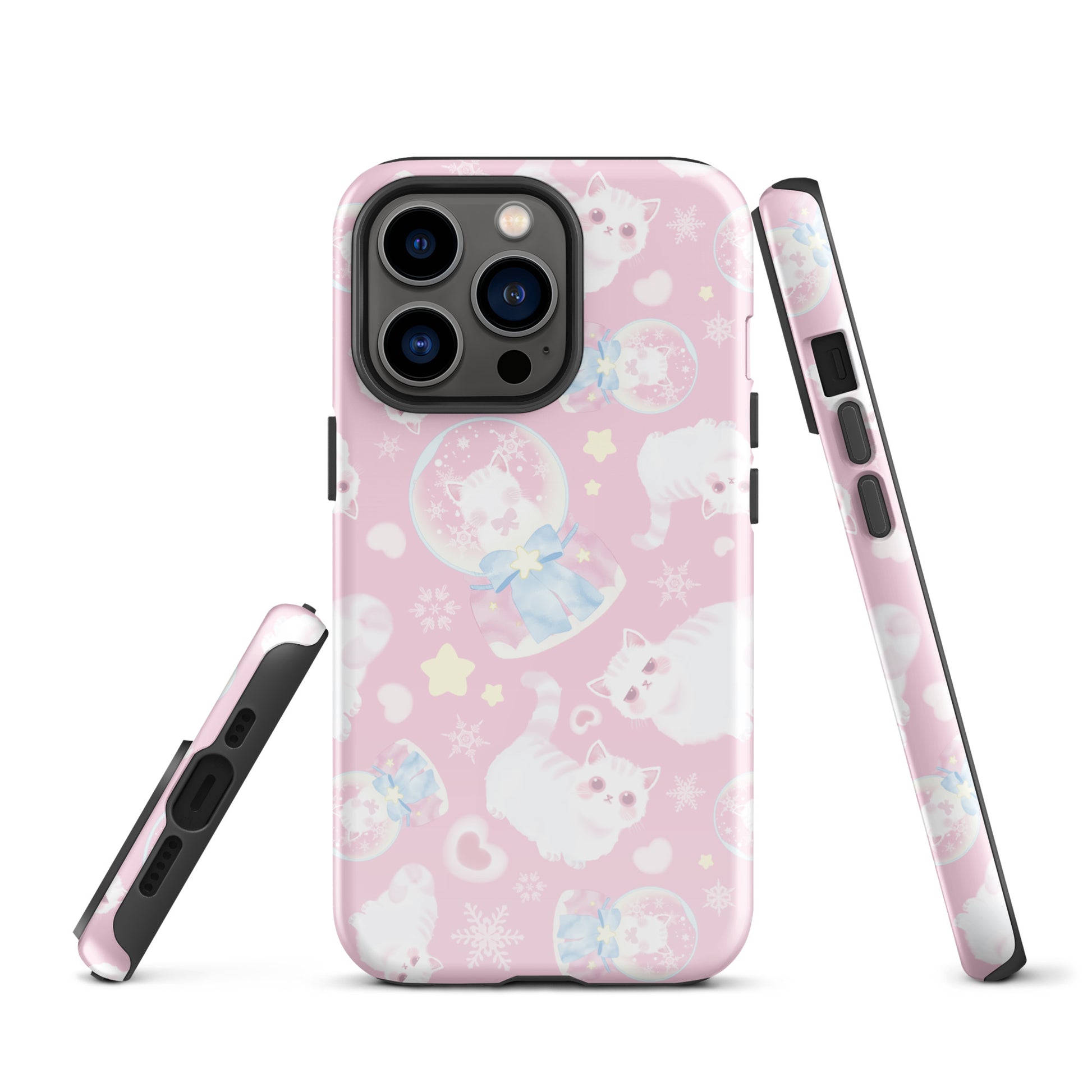 Stylish Snow Kitten iPhone® Tough Case features durable protection with a cute design for your phone's safety.