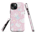 Stylish Snow Kitten iPhone® Tough Case with durable dual-layer protection for all-around phone safety.