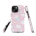 Stylish Snow Kitten iPhone® Tough Case features a dual-layer design for maximum protection and trendy cat patterns.