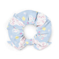 Trendy Snow Puppy Scrunchie featuring cute puppies, perfect for adding charm to any pastel outfit or style.