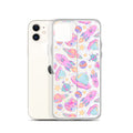 Stylish Space iPhone® Clear Case features a vibrant space print, protecting your device from scratches and dirt.