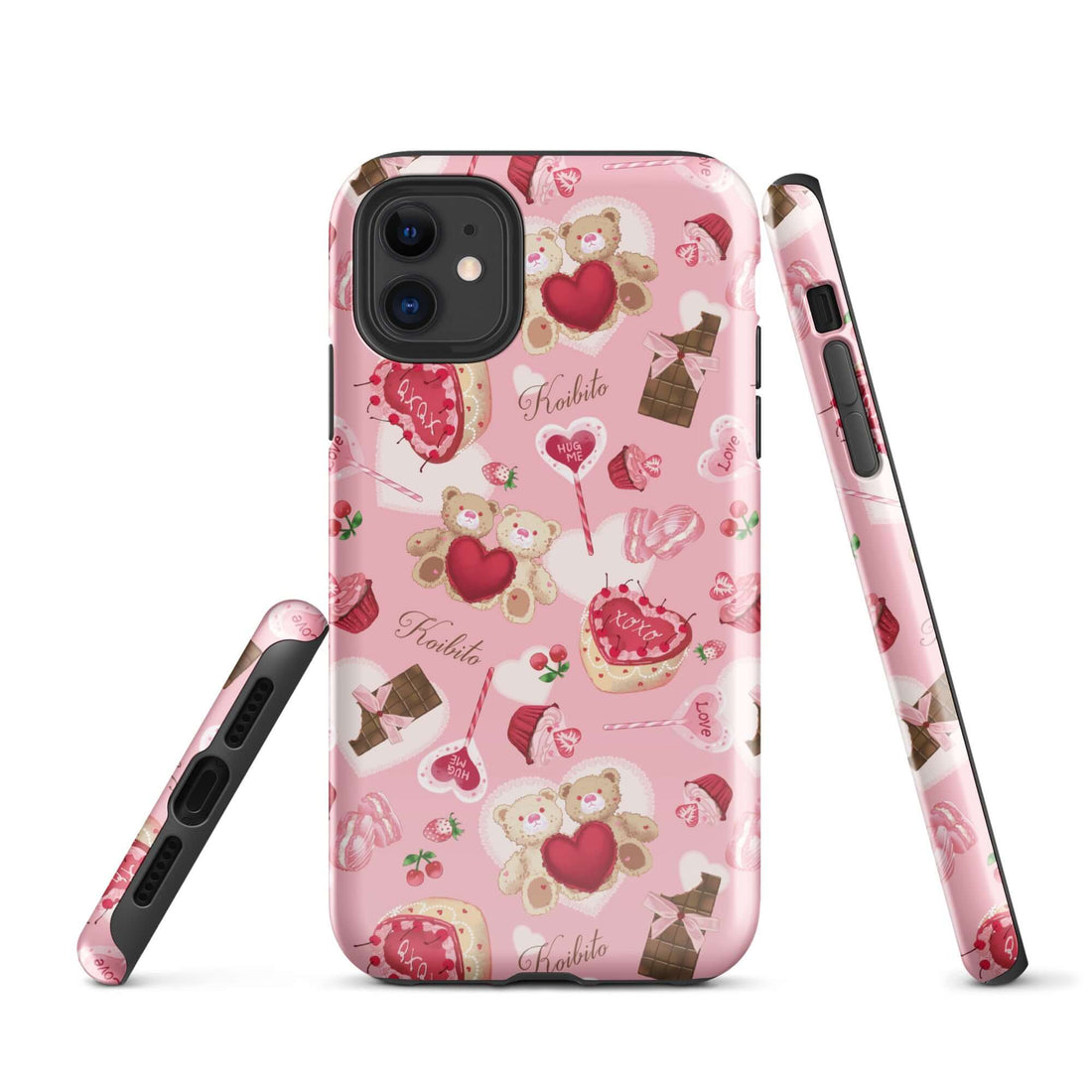 Stylish Sugar Sweetheart iPhone® Tough Case featuring a cute, colorful design for ultimate protection and fashion.