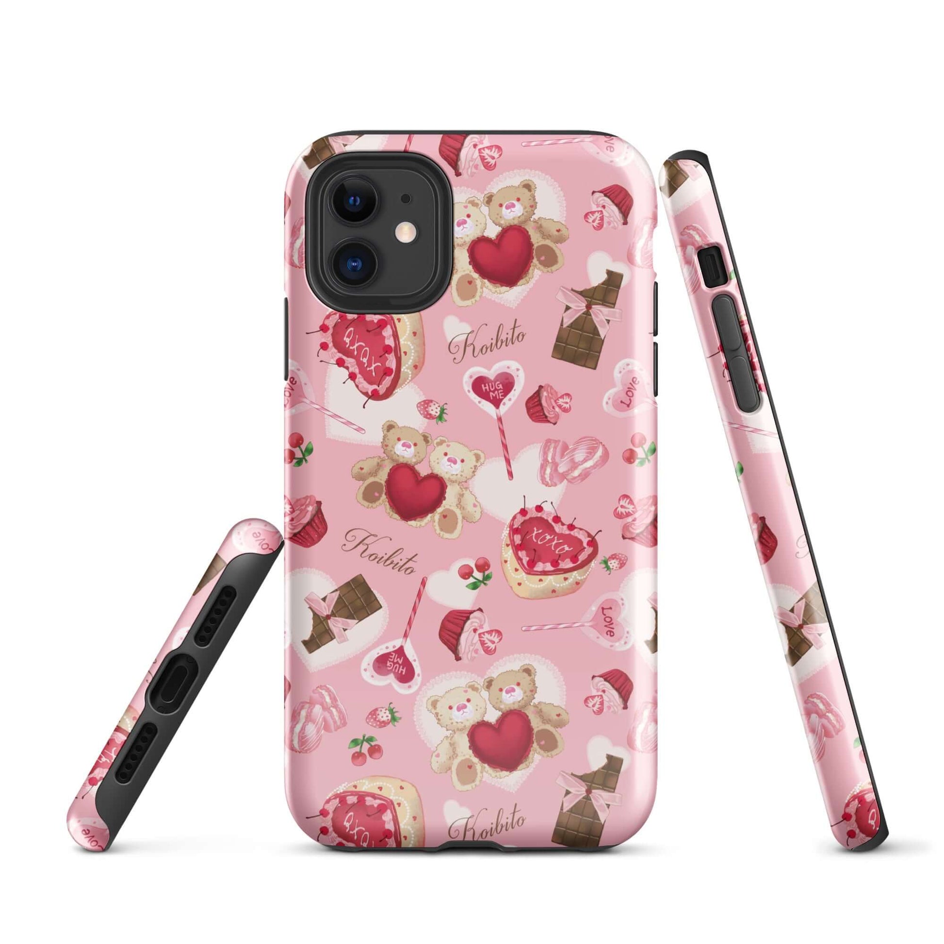 Stylish Sugar Sweetheart iPhone® Tough Case featuring a cute, colorful design for ultimate protection and fashion.