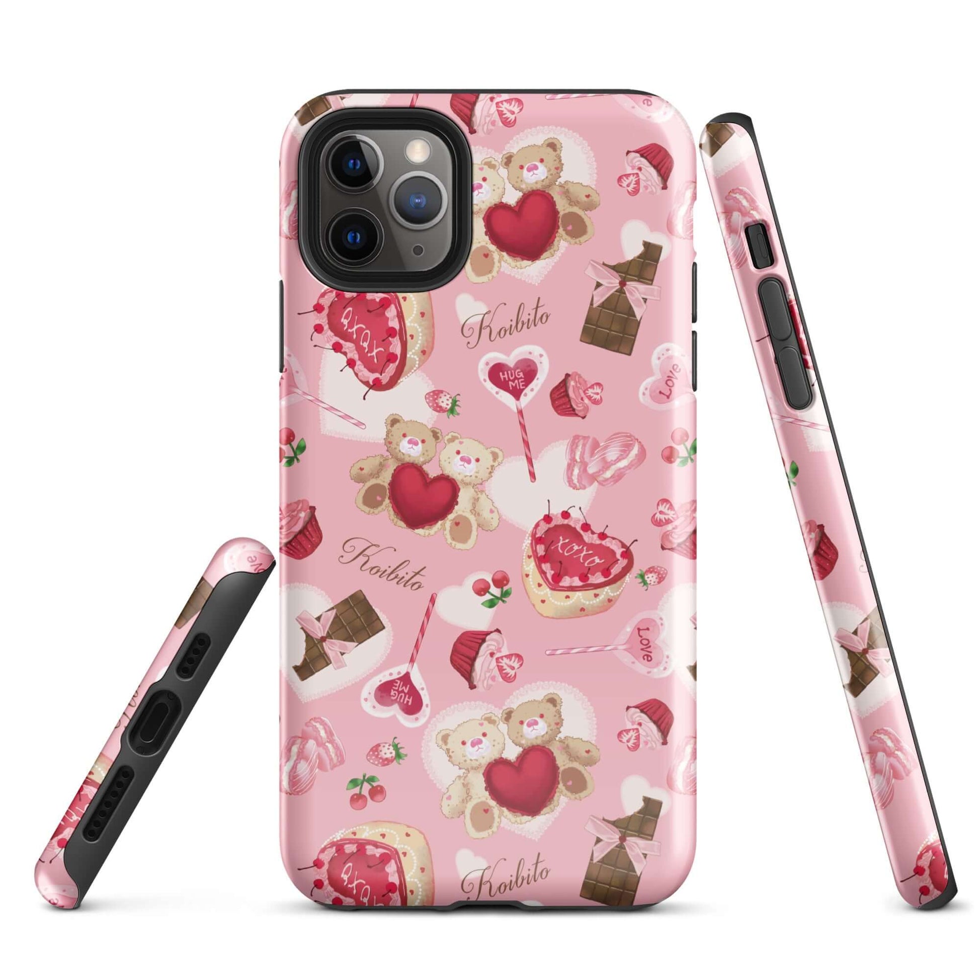 Stylish Sugar Sweetheart iPhone® Tough Case featuring a cute design, providing durable protection for your phone.