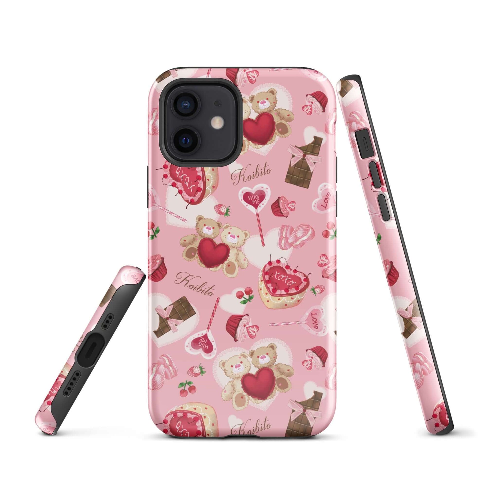 Stylish Sugar Sweetheart iPhone® Tough Case featuring a cute design, offering durable protection for your phone.
