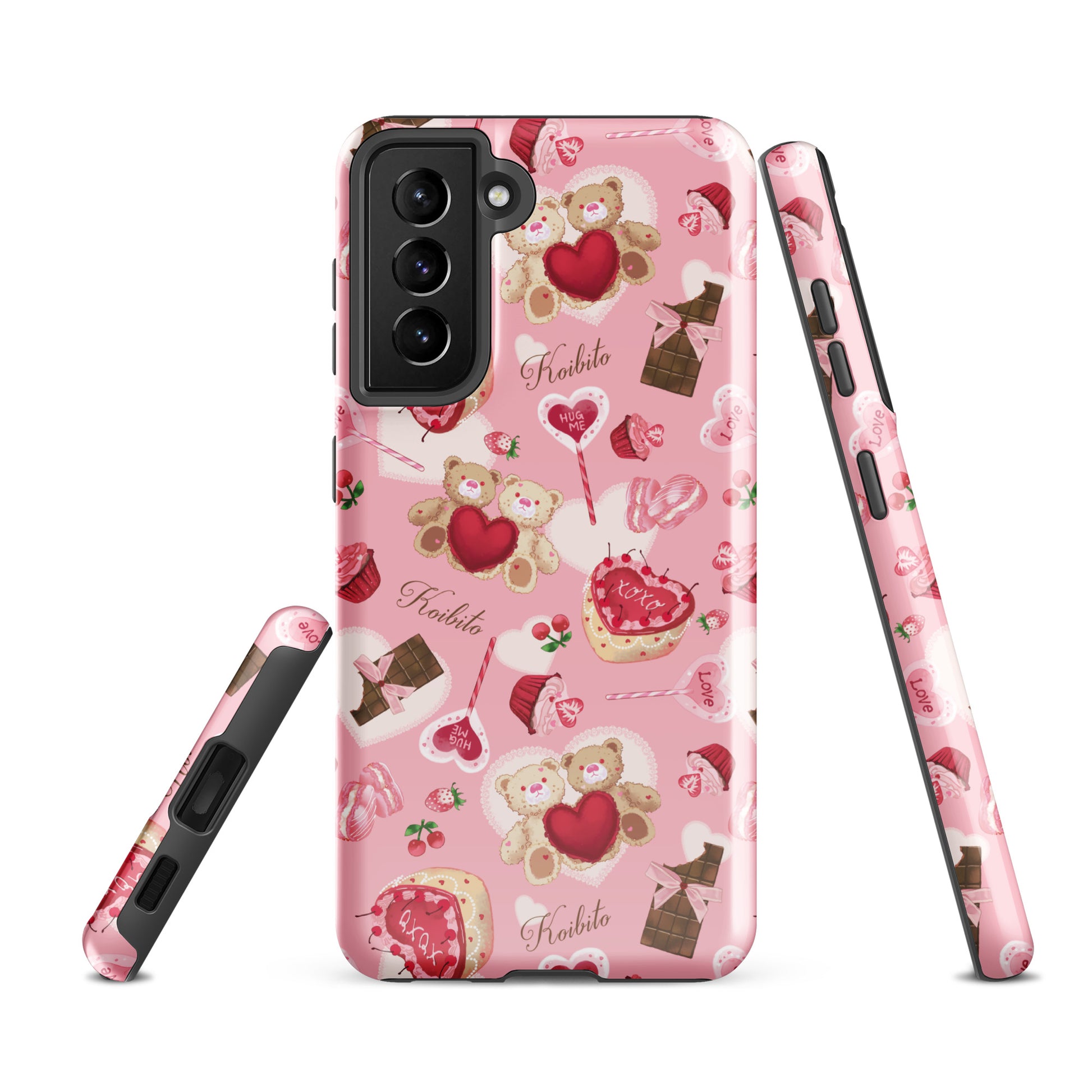 Stylish Sugar Sweetheart Samsung® Tough Case featuring adorable designs, ensuring protection for your Galaxy S21 FE.