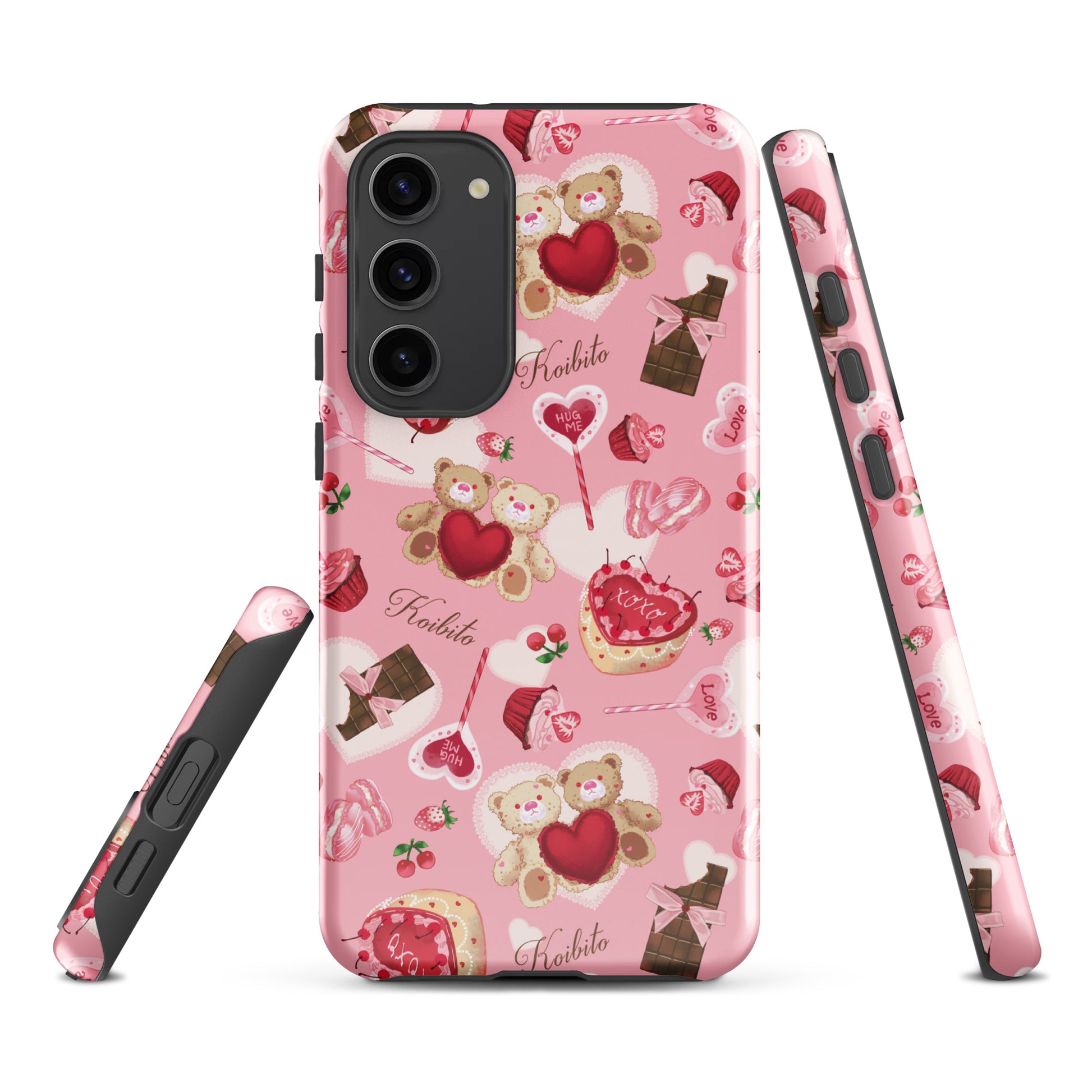 Stylish Sugar Sweetheart Samsung® Tough Case featuring cute designs, impact-resistant for ultimate phone protection.