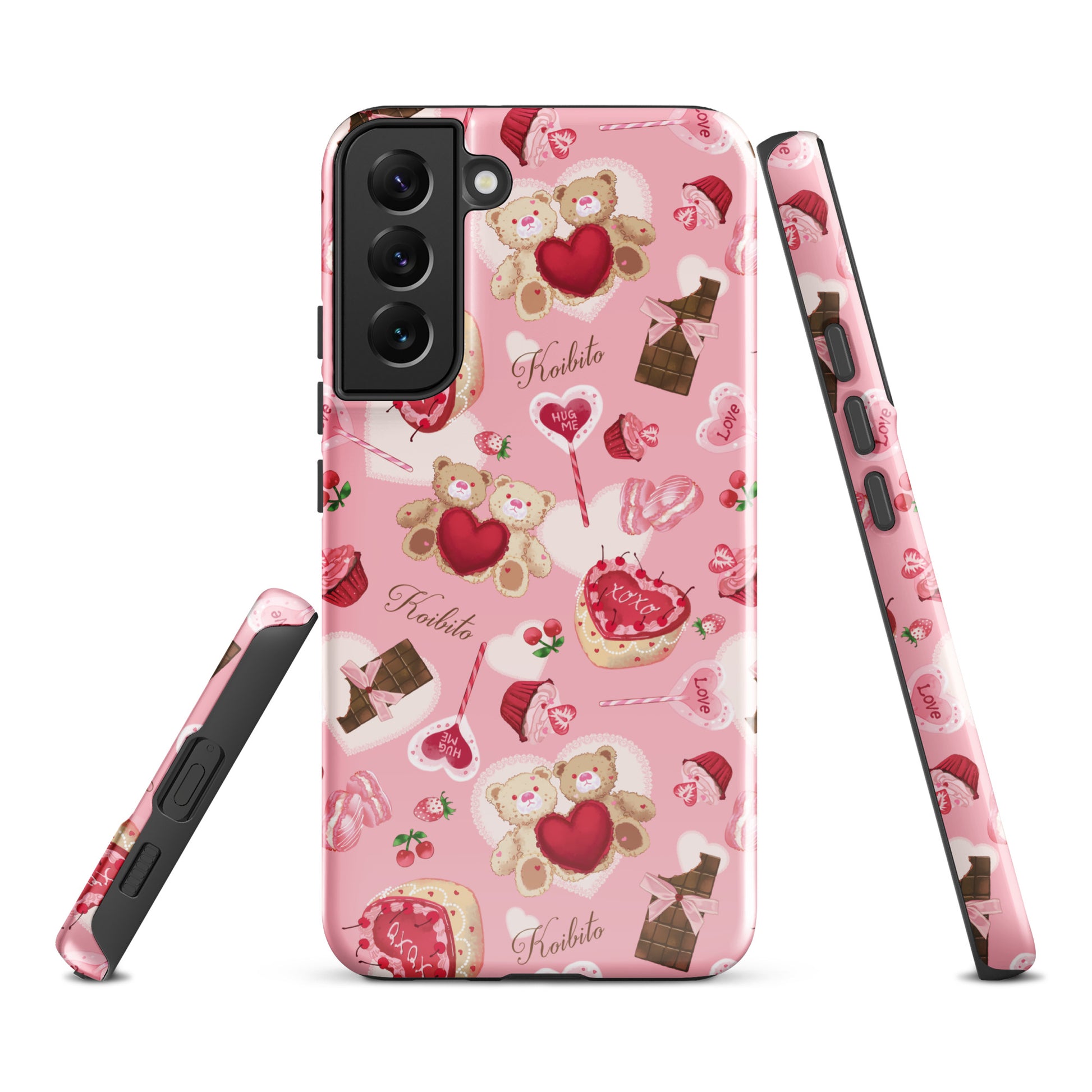 Stylish Sugar Sweetheart Samsung® Tough Case featuring a cute, colorful design for superior phone protection.