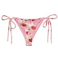 Stay stylish this summer with the Sugar Sweetheart String Bikini Bottom, featuring playful patterns and adjustable ties.