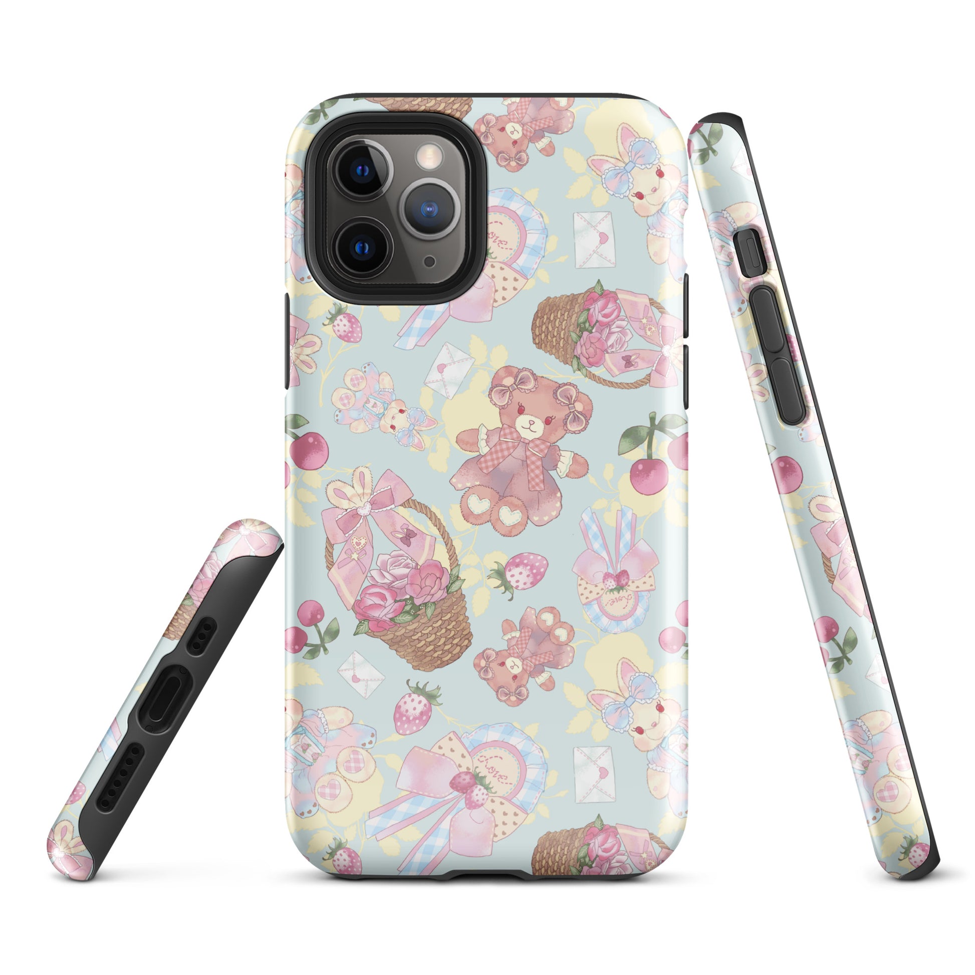 Stylish Sweet Teddy iPhone® Tough Case featuring a cute design, durable dual-layer protection for your phone.