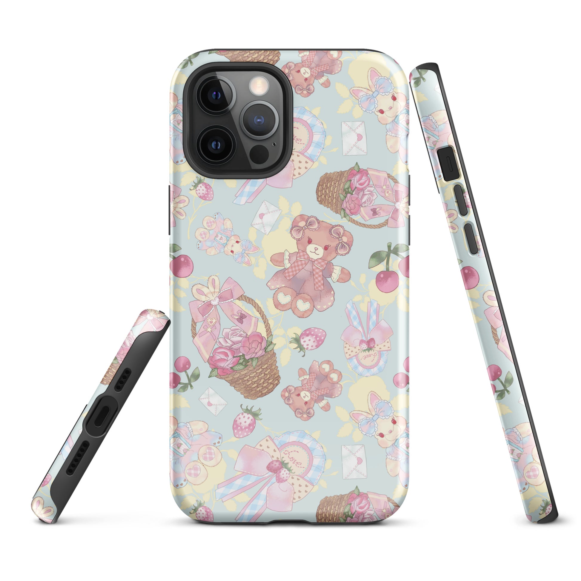 Sweet Teddy iPhone® Tough Case showcases a cute teddy bear design, blending style and protection for your phone.