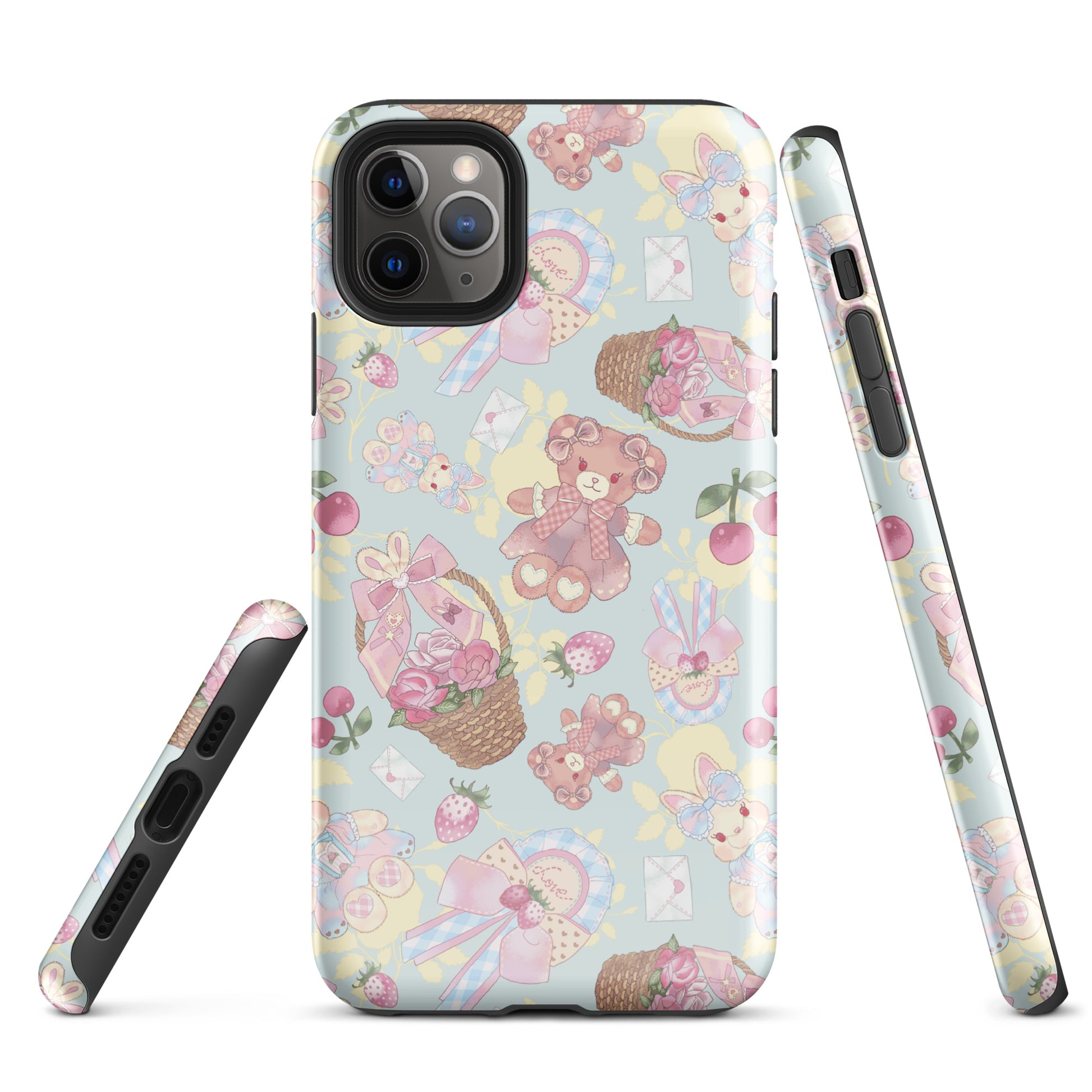 Stylish Sweet Teddy iPhone® Tough Case featuring a cute design, ensuring your phone stays protected and fashionable.