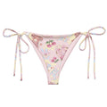 Sweet Teddy String Bikini Bottom features playful teddy bear print, perfect for sunbathing by the pool this summer.