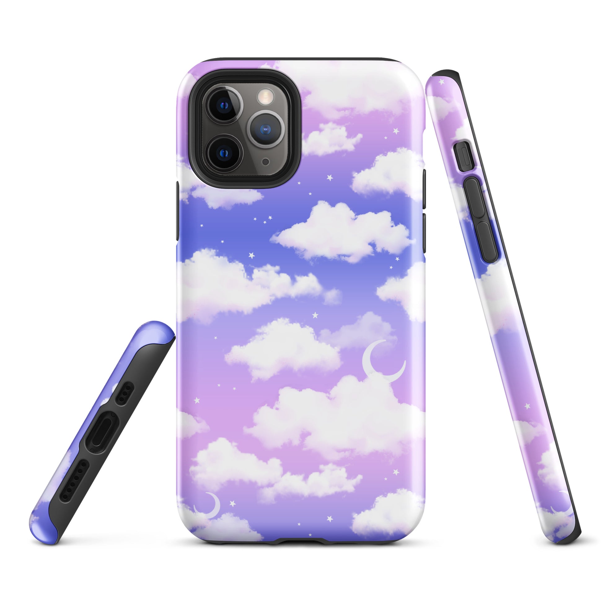 Stylish Cloudy Sky iPhone® Tough Case featuring an impact-resistant design for ultimate phone protection.