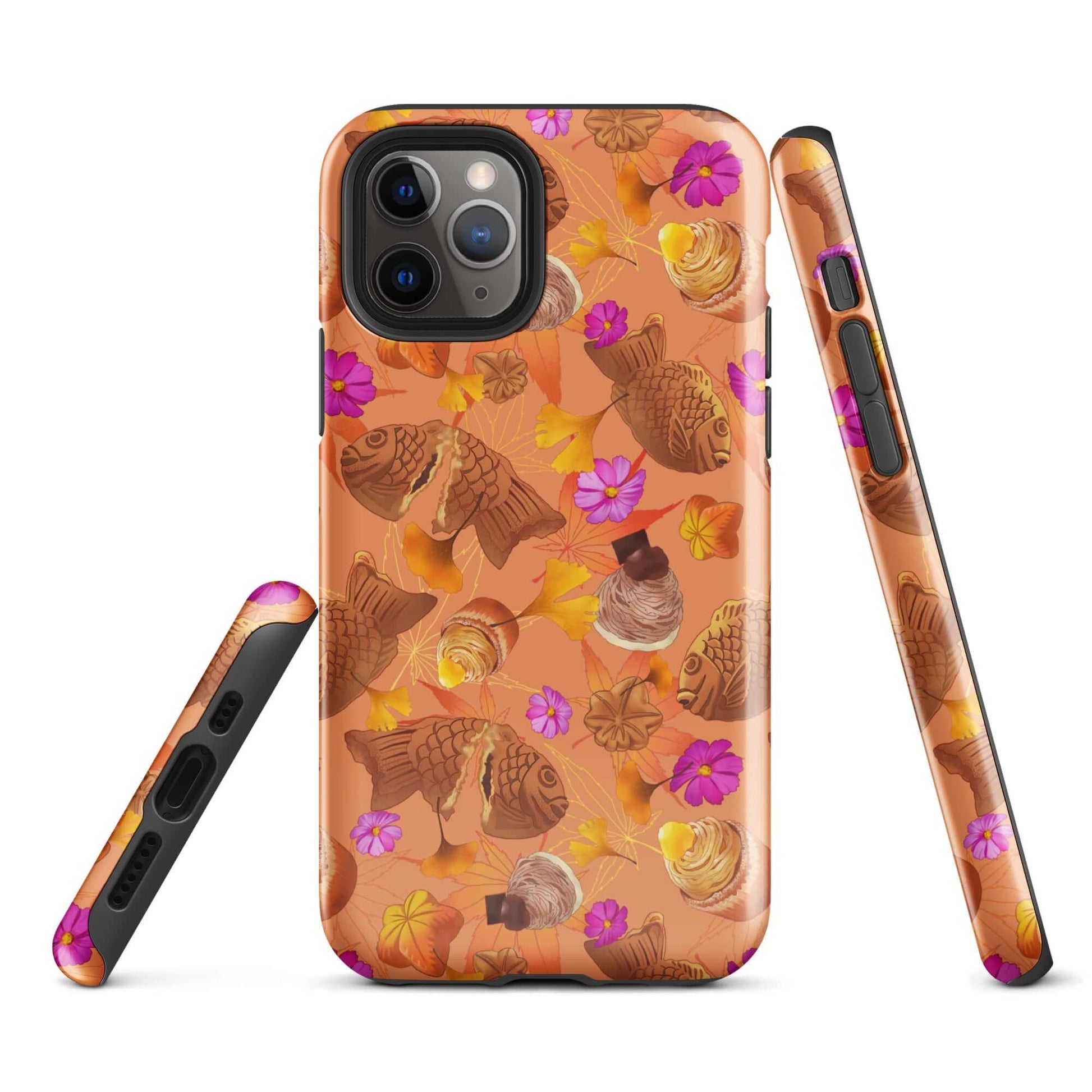 Stylish Momiji iPhone® Tough Case features a vibrant design and dual-layer protection for ultimate phone safety.