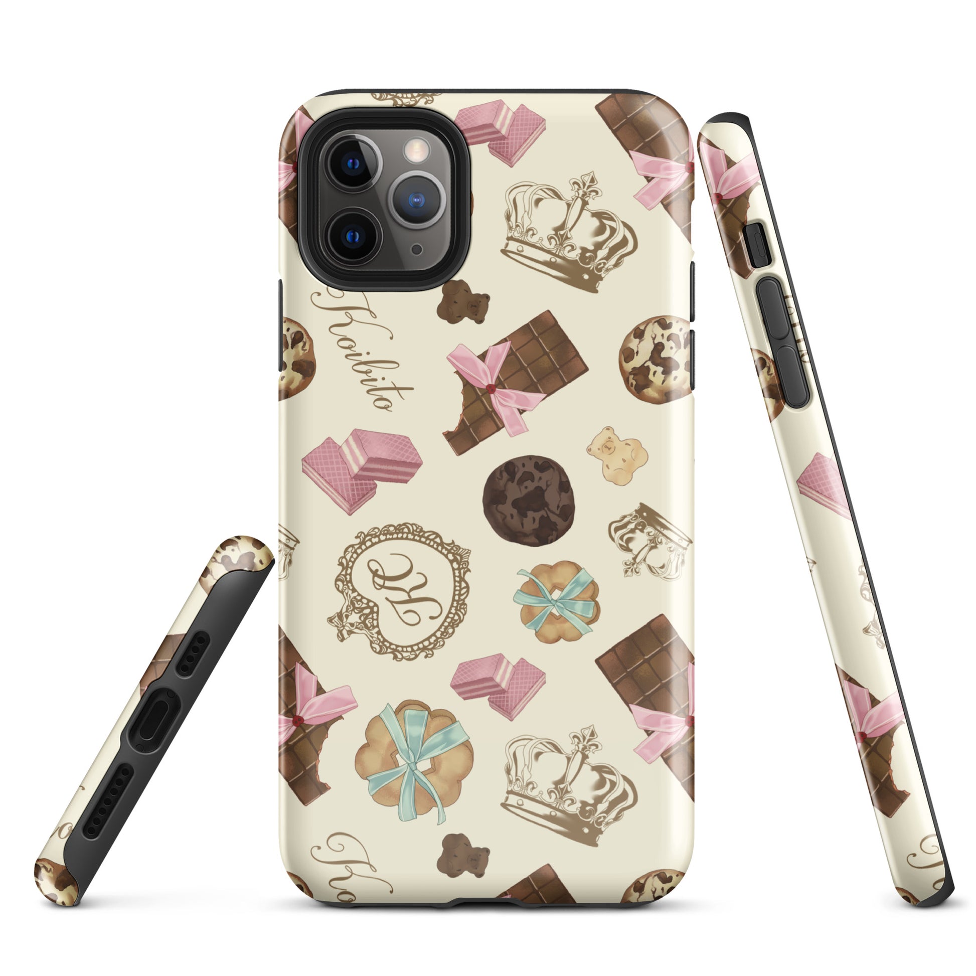 Stylish Royal Cookie iPhone® Tough Case featuring a chic cookie design for durable, year-round protection.