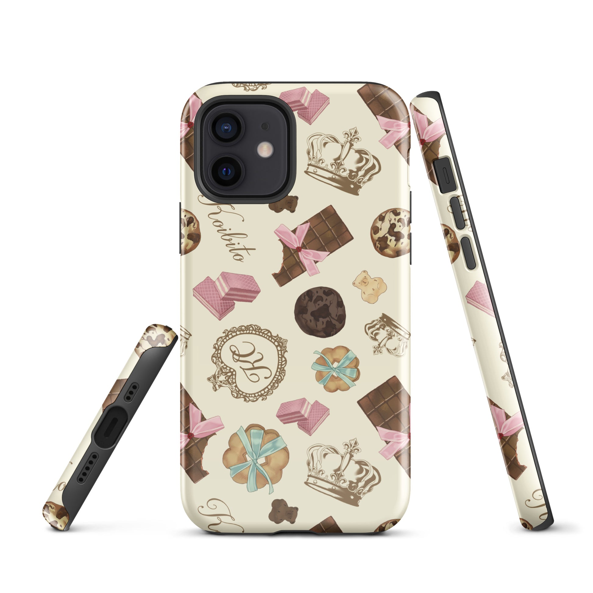 Stylish Royal Cookie iPhone® Tough Case featuring sweet designs and dual-layer protection for maximum safety.