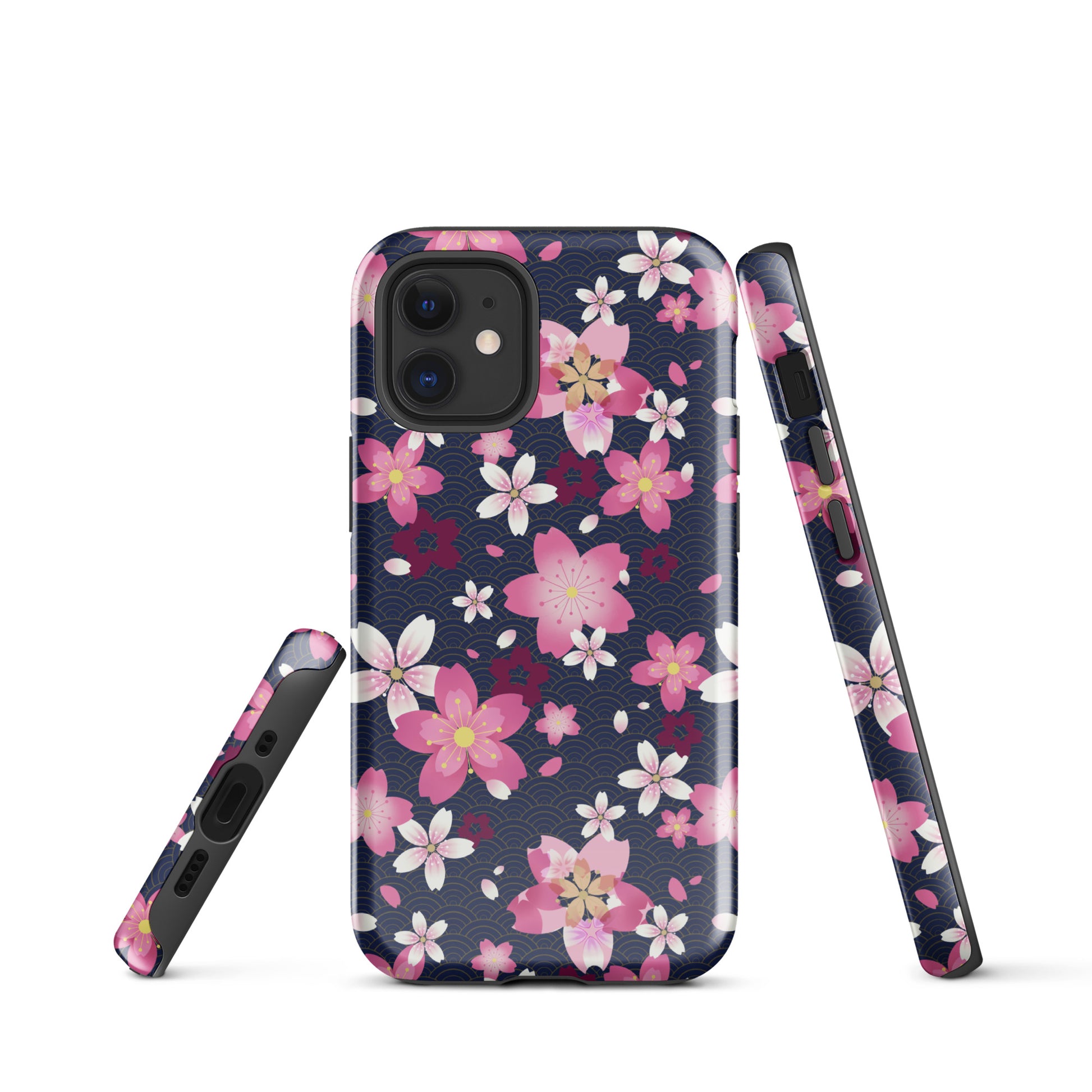 Sakura iPhone® Tough Case showcases beautiful floral design, offering stylish protection for your phone all year round.