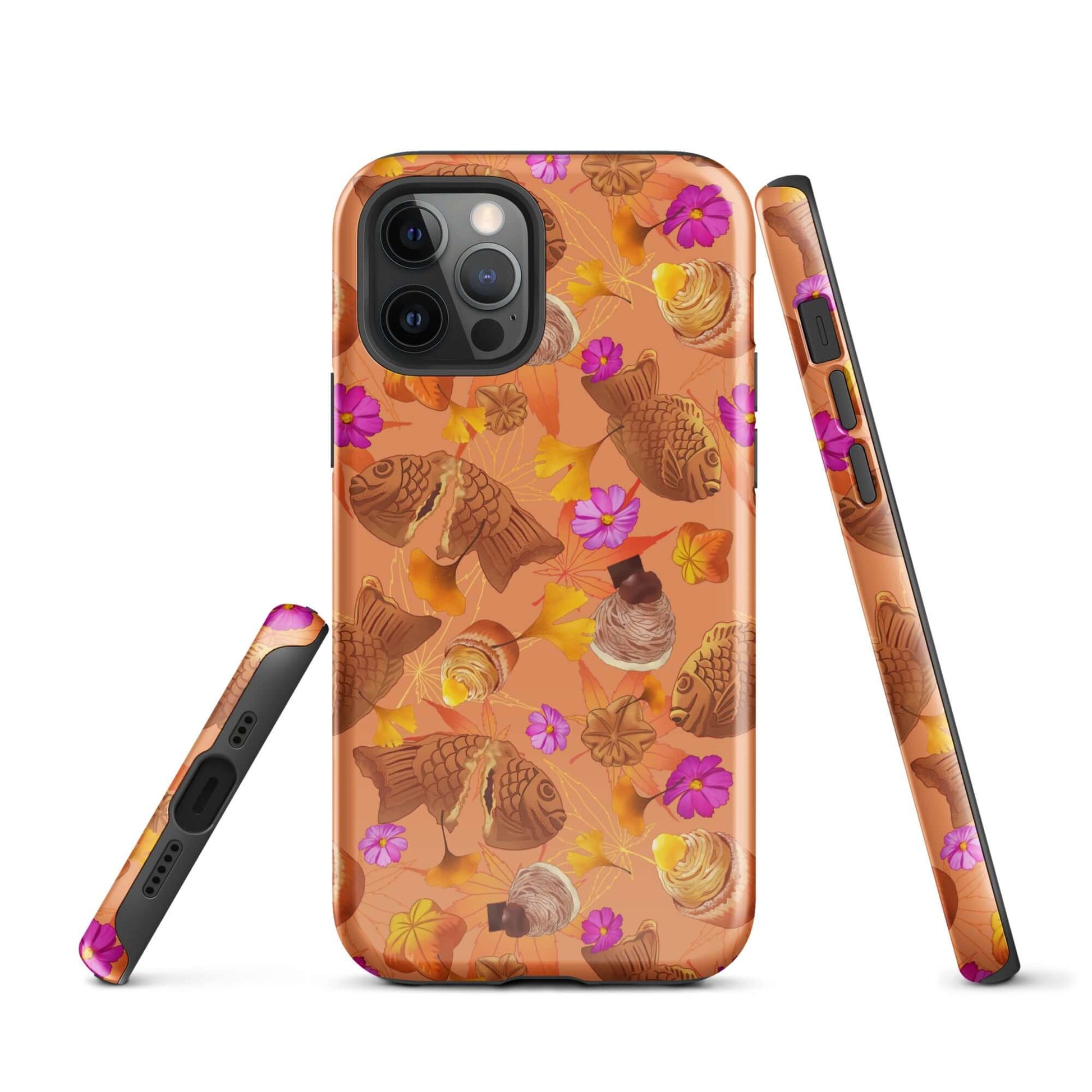 Stylish Momiji iPhone® Tough Case featuring a vibrant design, ensuring durability and protection for your phone.