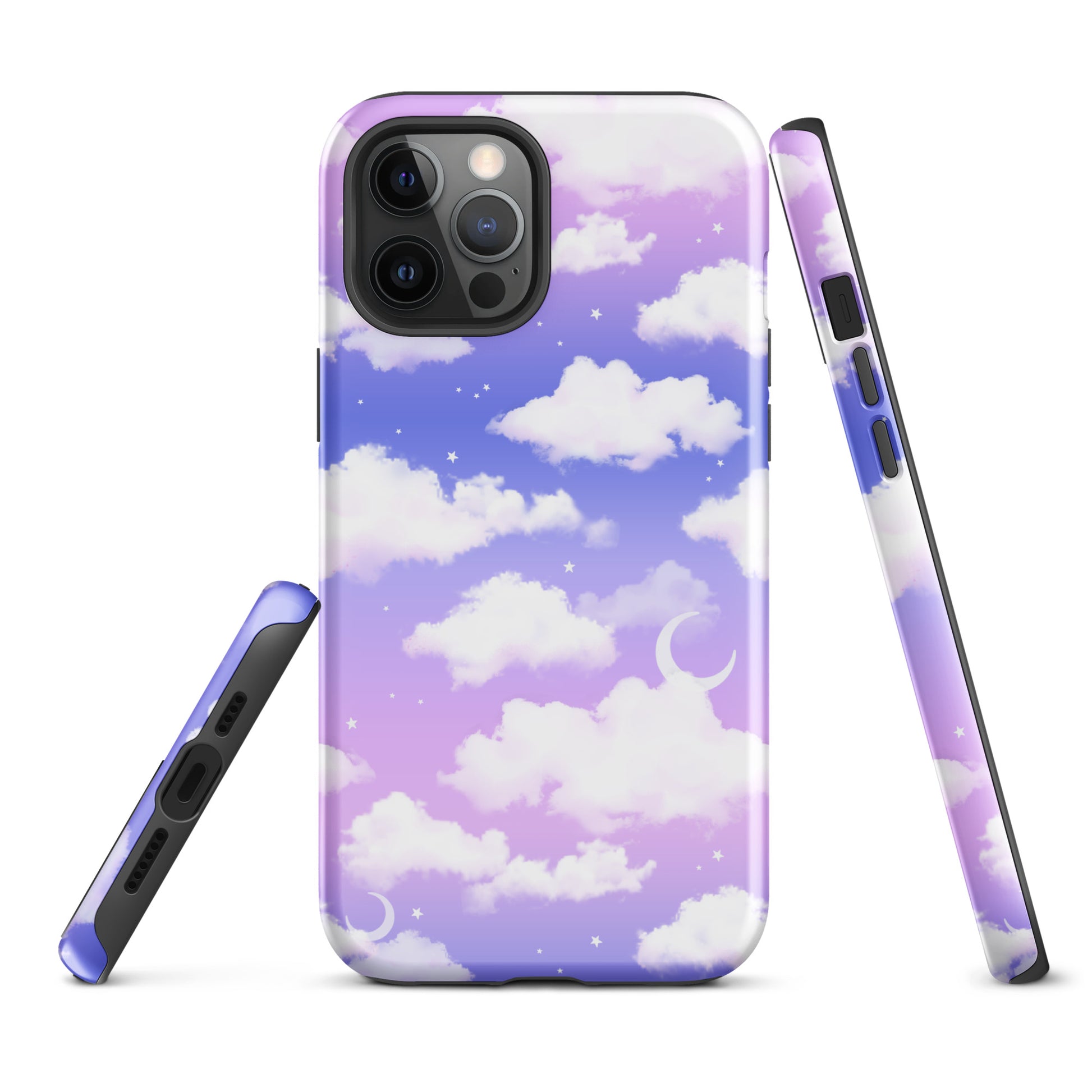 Stylish Cloudy Sky iPhone® Tough Case featuring durable dual-layer protection for your phone's safety and fashion.